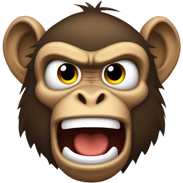 Angry monkey emoji