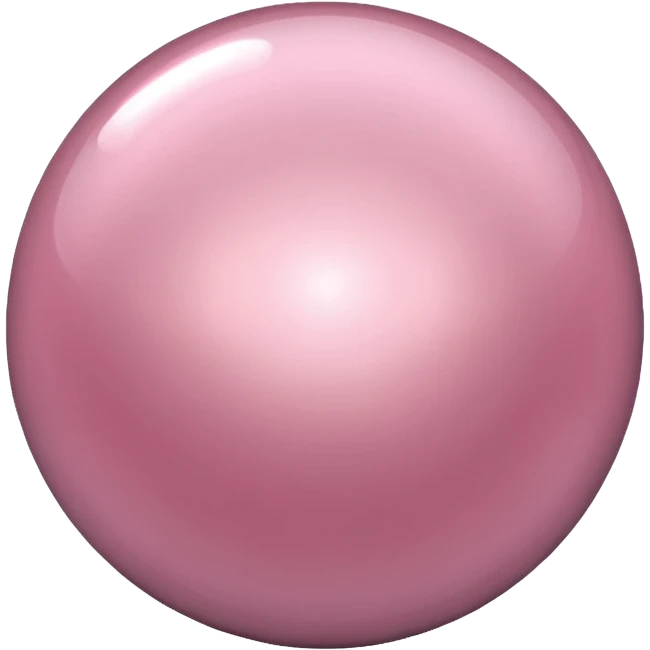 metallic light pink 3d shape emoji