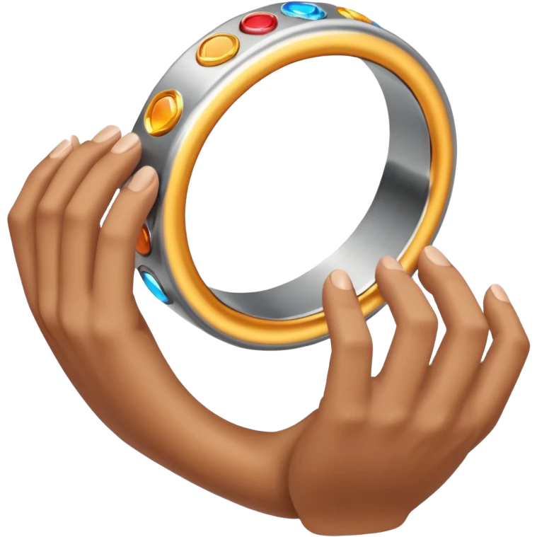 hand showing ar ring emoji