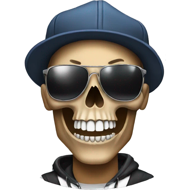 Skull rapper emoji
