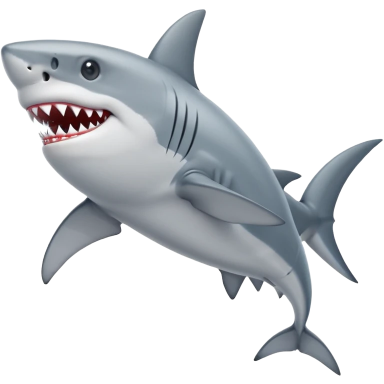 a shark wearing shoes emoji