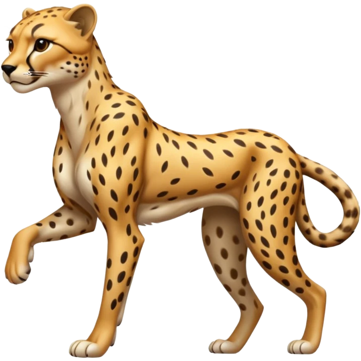 fast aggressive running sheetah  emoji