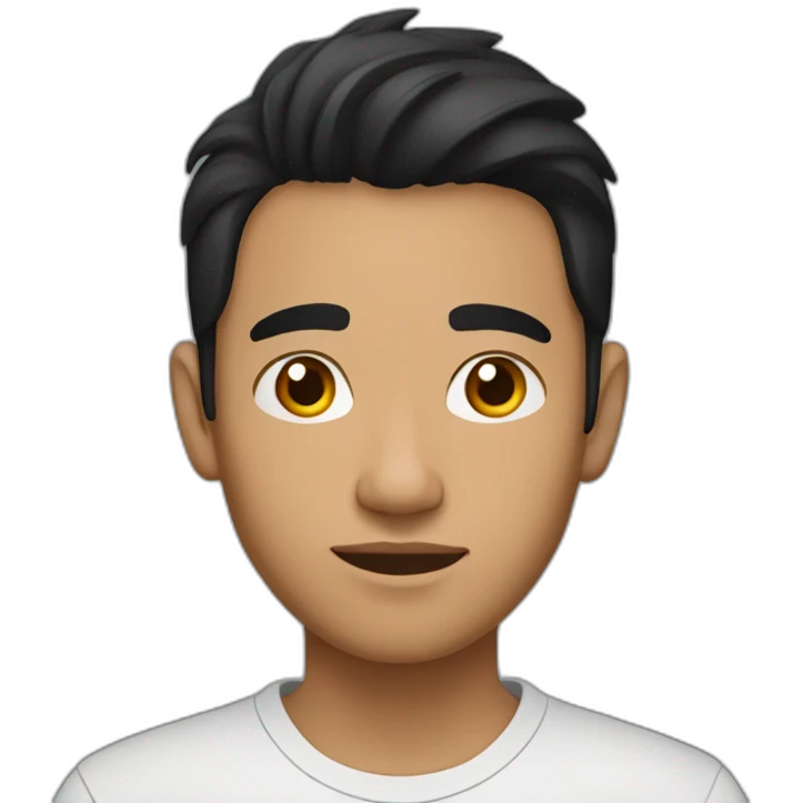 A young Nepali man with black hair and light brown skin emoji