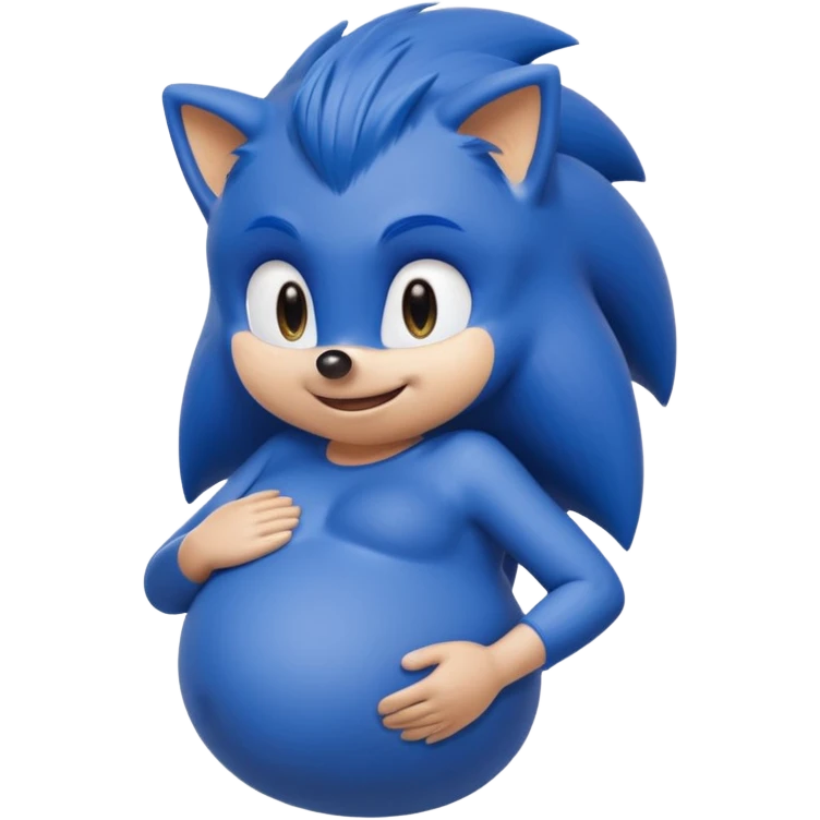 Pregnant sonic X emoji
