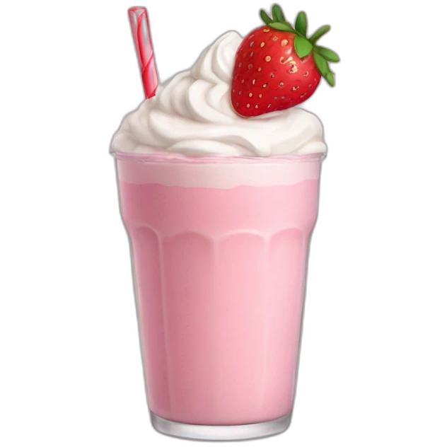 Strawberry Milkshake  emoji