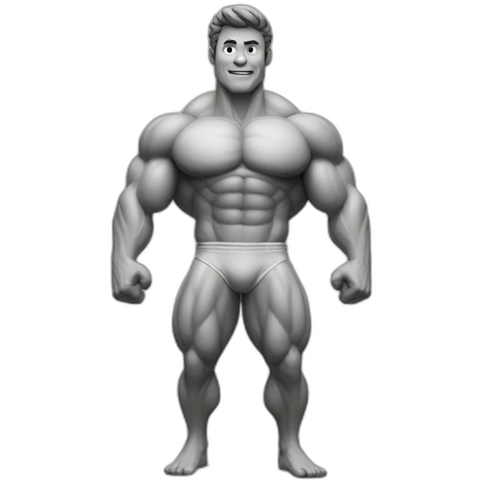 Homem fazendo musculação emoji