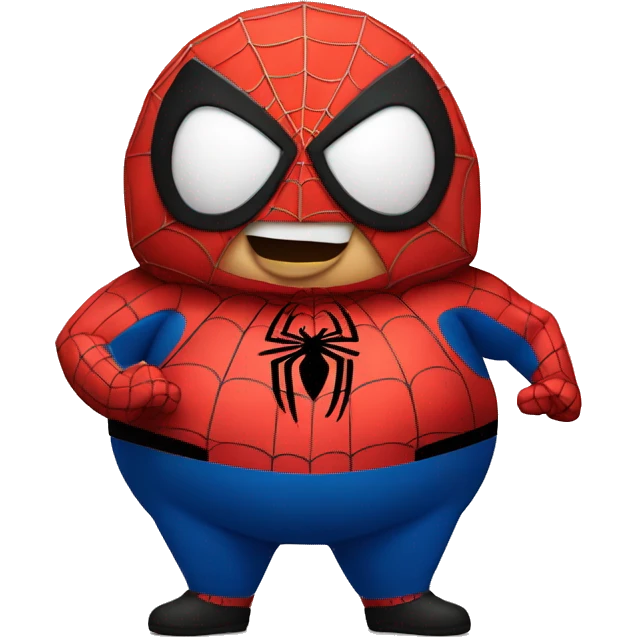 Fat fat fat spiderman emoji