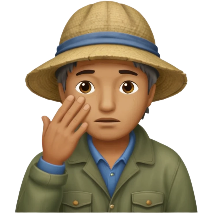 fisherman doing facepalm emoji