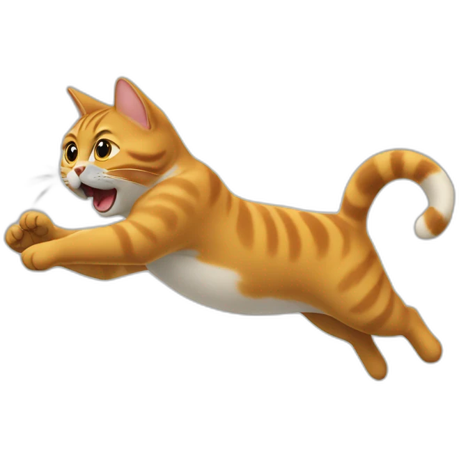 Un chat qui fait un salto arrière emoji