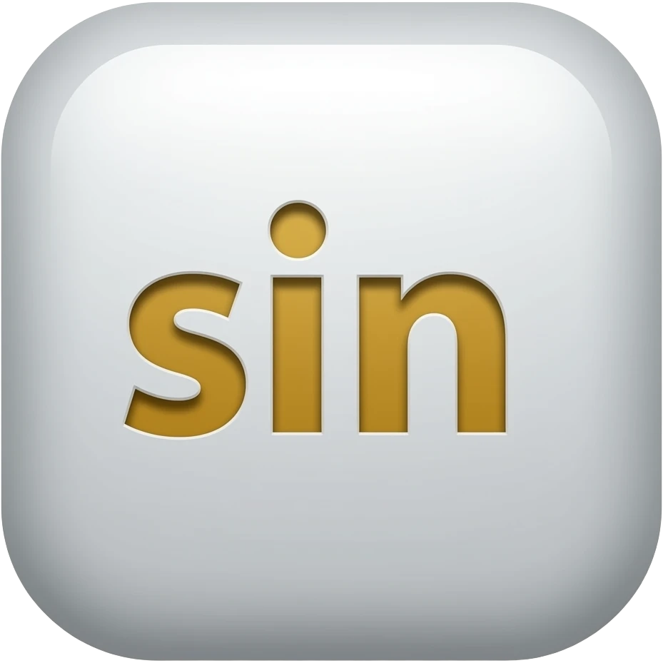 the text 'sin é' not enclosed in any shape. emoji