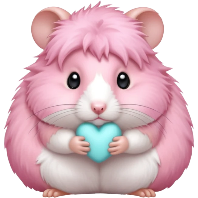 Pink hamster emoji