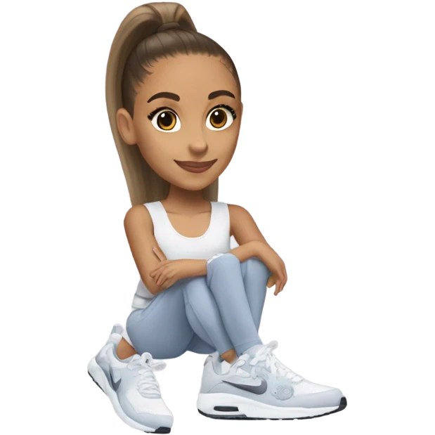 Ariana grande wearing 27C Nikes  emoji