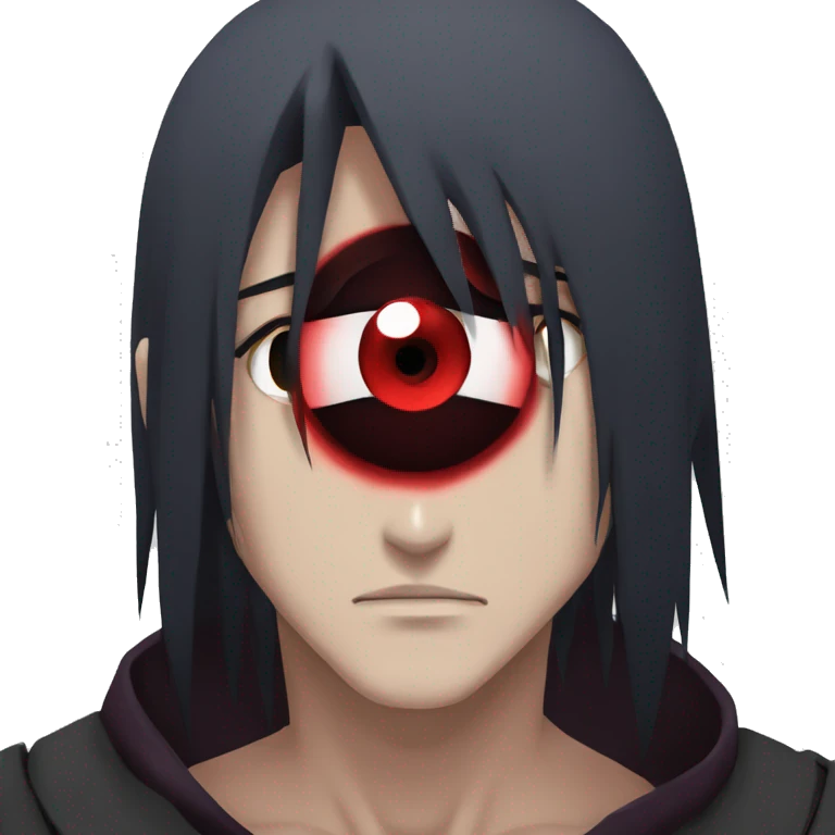 Itachi cara con el Sharingan  emoji