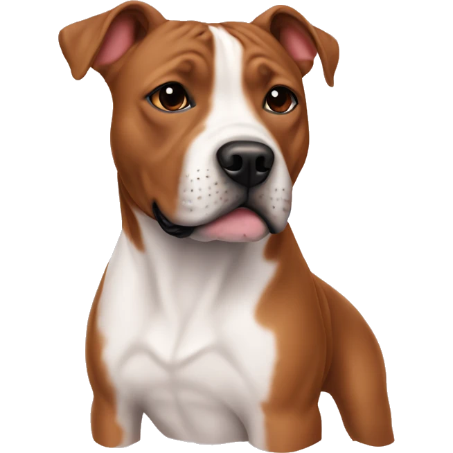 Staffordshire Terrier girl red emoji