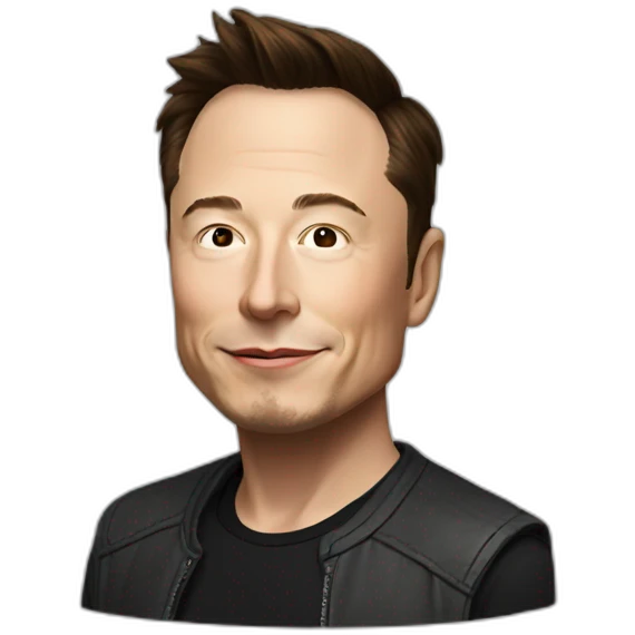 Elon Musk left emoji