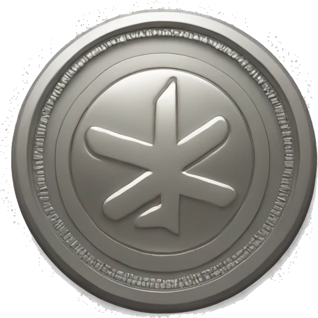 special coin design with pulse symbol emoji