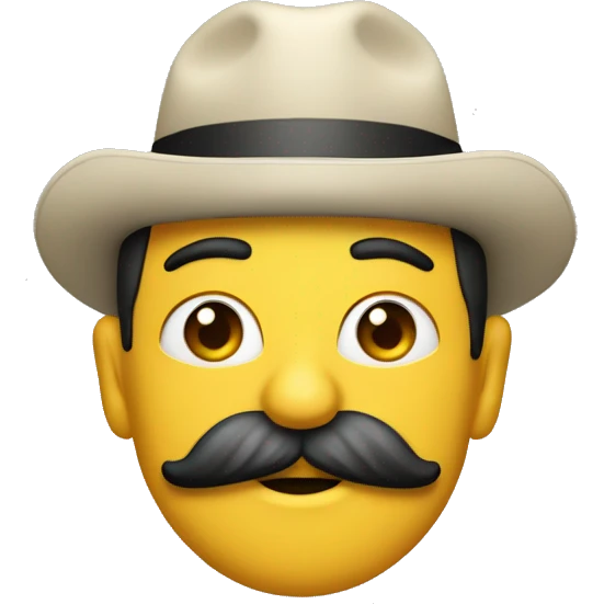 Chapéu bigode  emoji