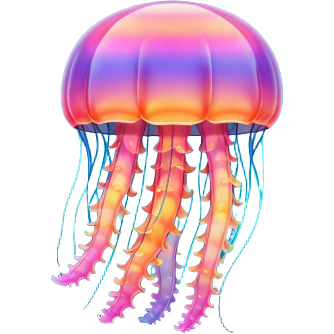 jellyfish with unique design and color but i want a simple one emoji