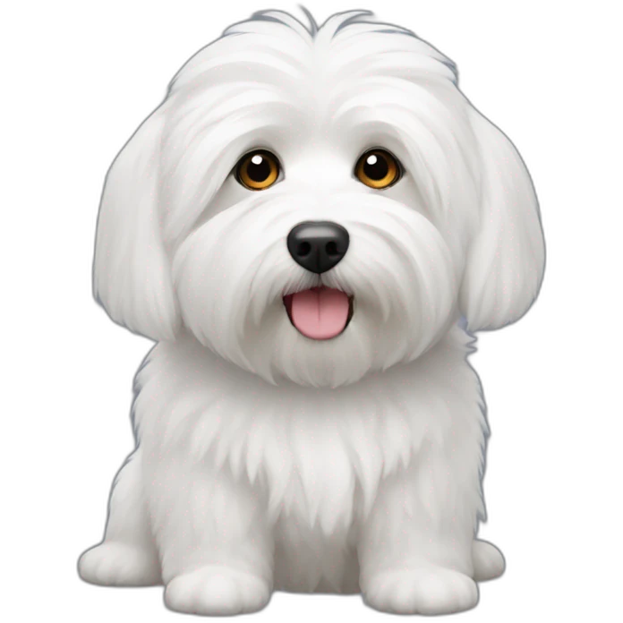 Coton de Tulear pleure emoji