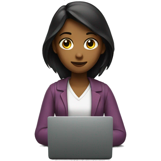 Girl programming emoji