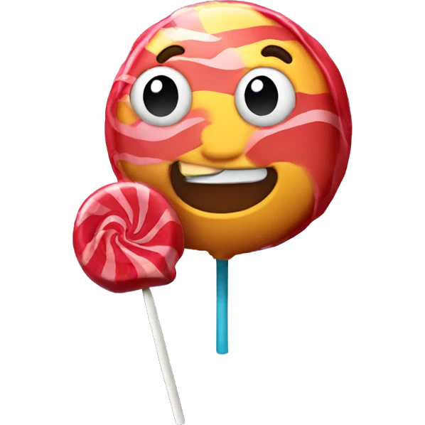 Eating lollipop  emoji