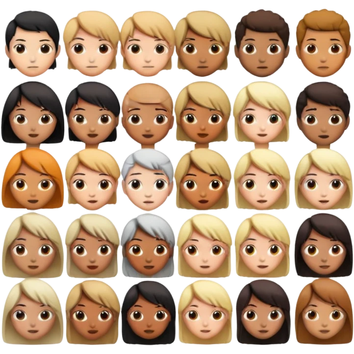 Anime different reactions emoji