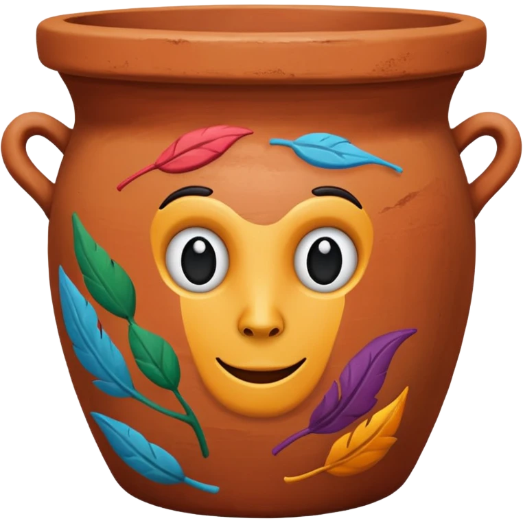 Painted Clay Pot emoji
