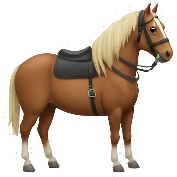Horse with a carott  emoji