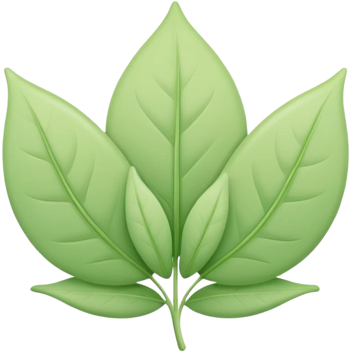 minimal abstract emoji symbolizing fertility,
soft leaf or bloom-inspired shape,
gentle green pastel tones,
clean and calm aesthetic,
modern reproductive health app style,
transparent background,
vector illustration
 emoji