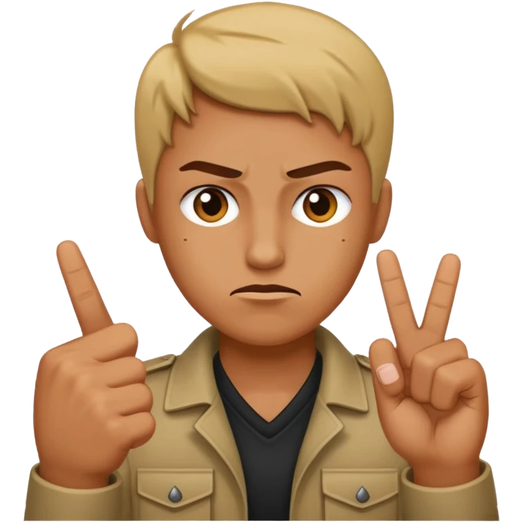 Stick the Chinese rude finger up  emoji