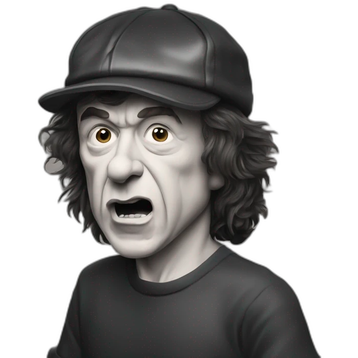 Acdc Angus Young tabacco emoji