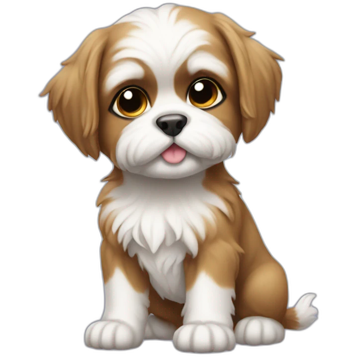 shitzu puppy full body emoji