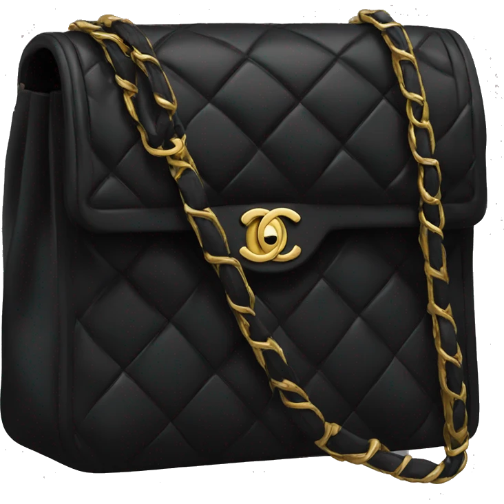 Black Chanel bag emoji