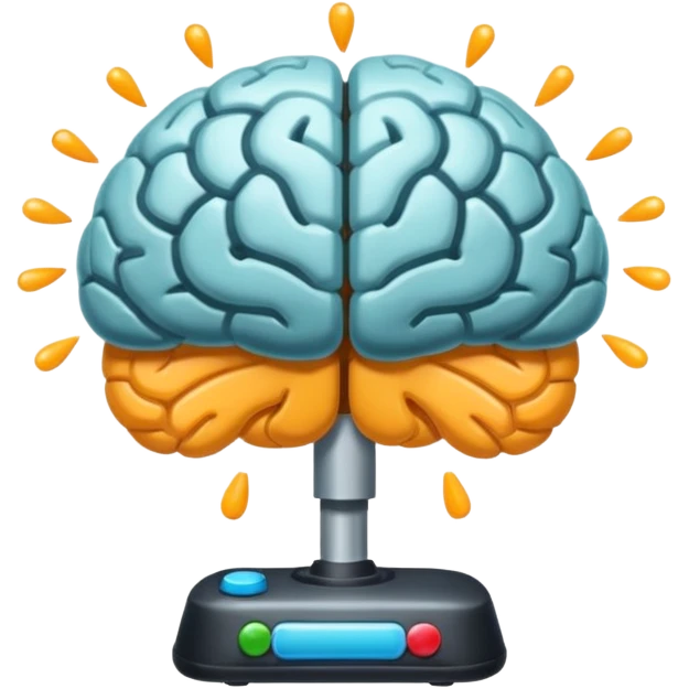 Generate an emoji whish shows Brain Factory Wonder Workshop. Which is in a nice cartoon style emoji