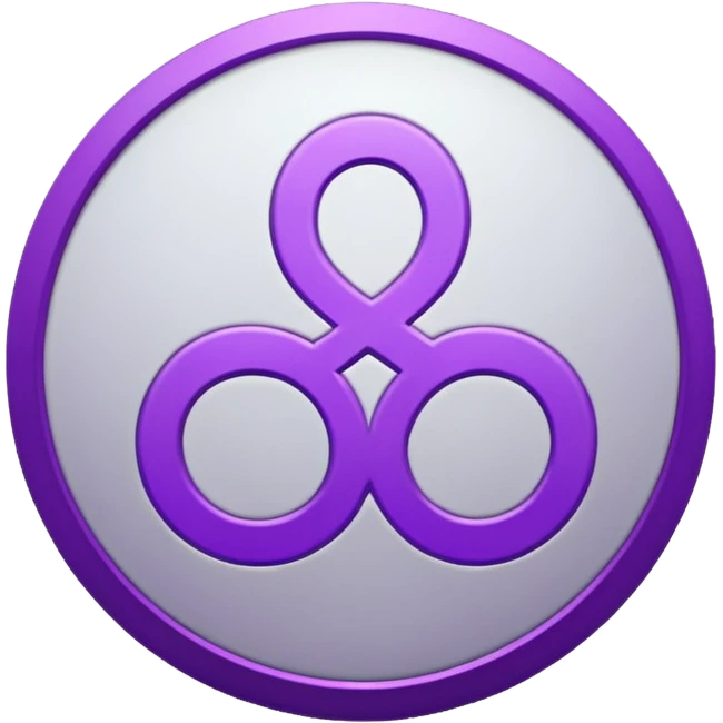 -18 symbol branco e roxo emoji