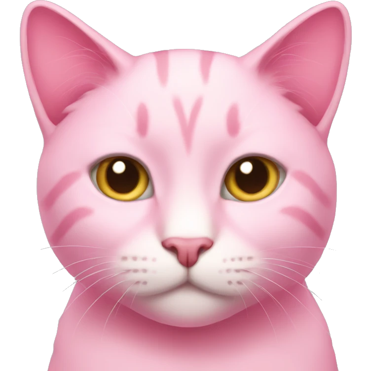 Pink cat emoji
