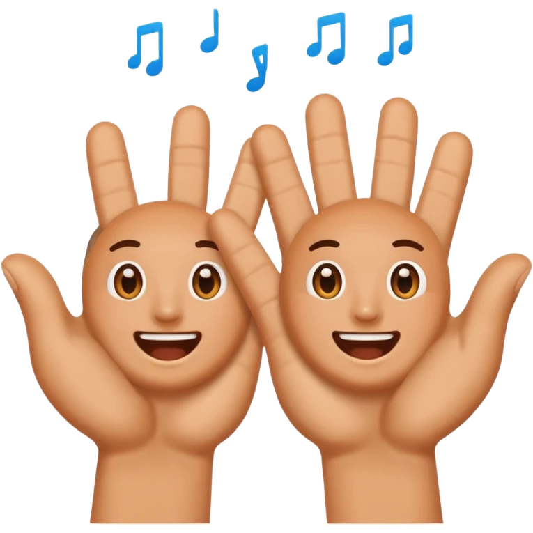 hands clapping for talent emoji