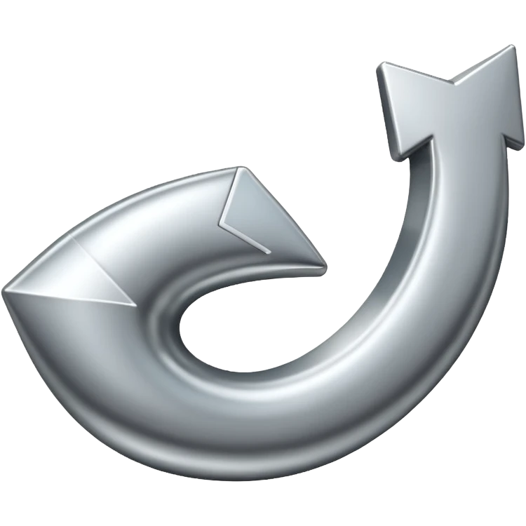 felcha curveada aputando hacia arriba emoji