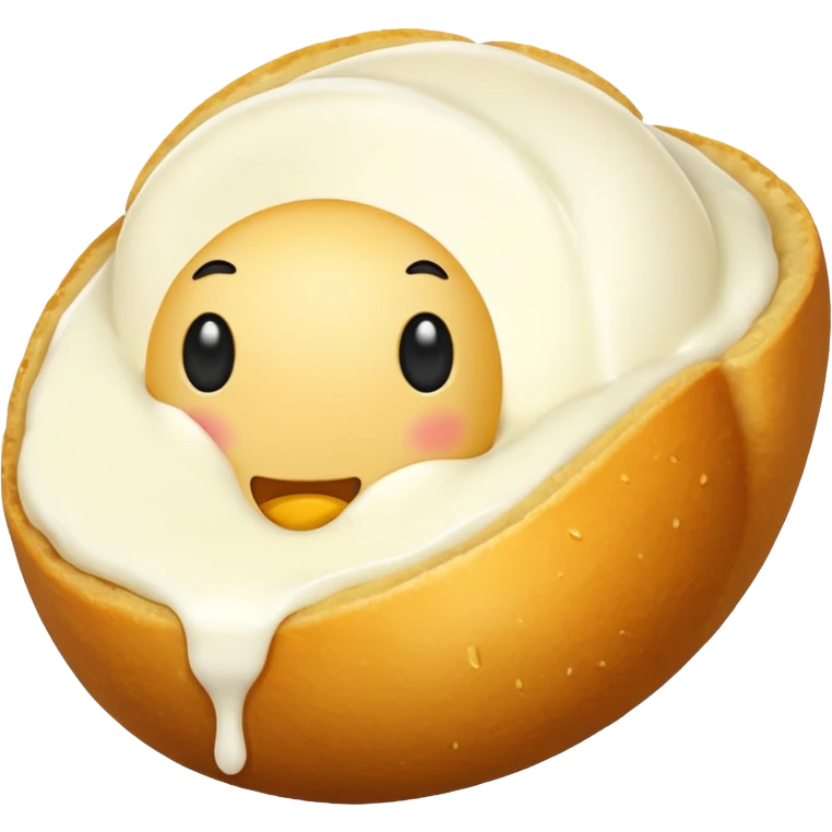 Mozzarella cheese balls emoji