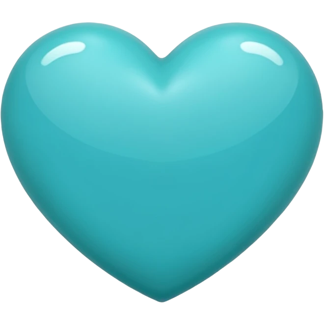 Turquoise heart emoji