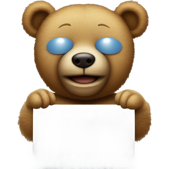 Teddy bear see no evil emoji