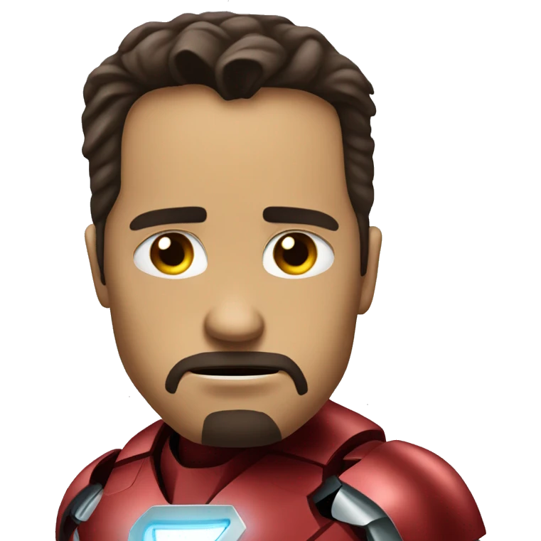 Iron man very sad emoji