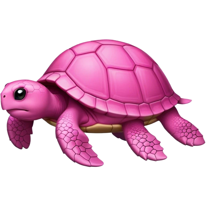 Pink turtle emoji