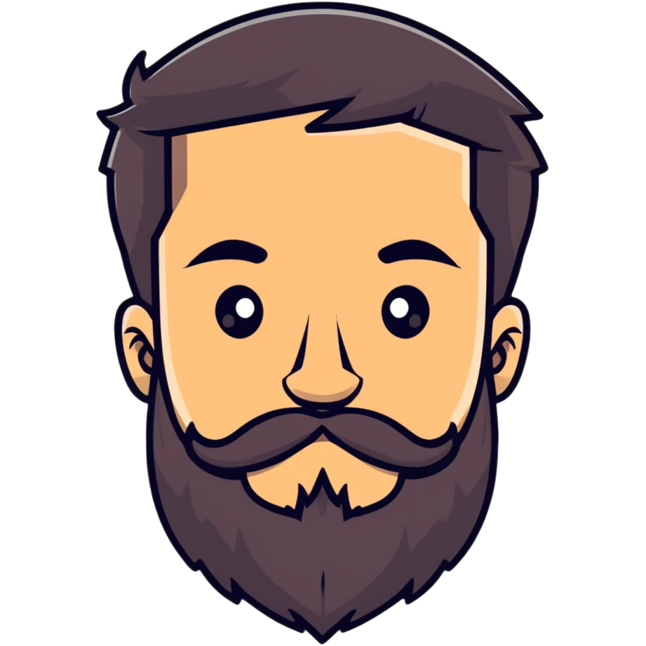 man with beard emoji