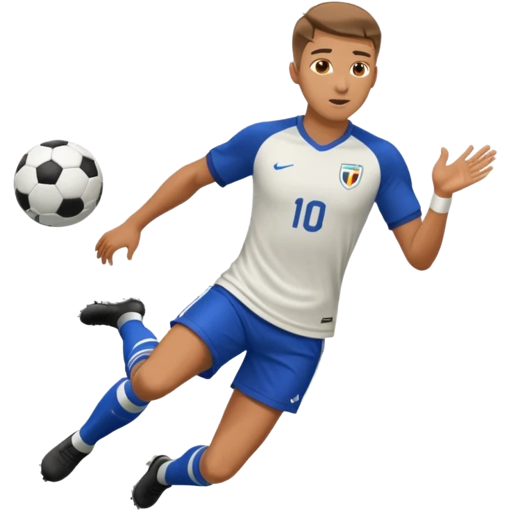 Footballer goal emoji