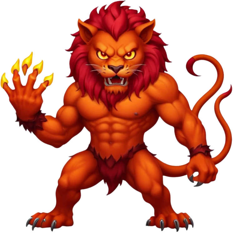 devil lion emoji