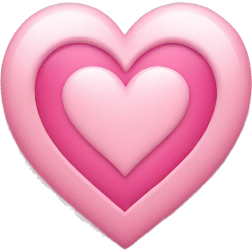 Light pink heart with small pink hearts around it  emoji