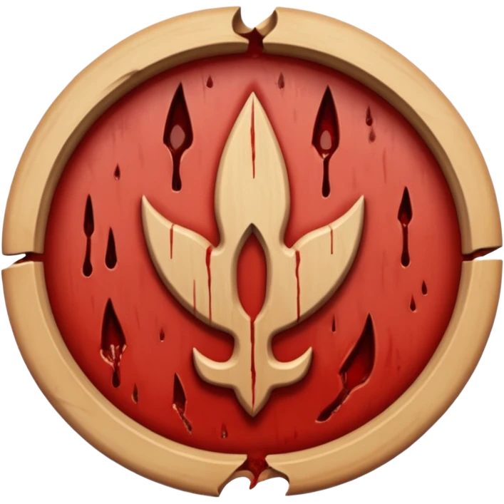 Symbol carved shallowly into skin, intentional, slow, ceremonial emoji