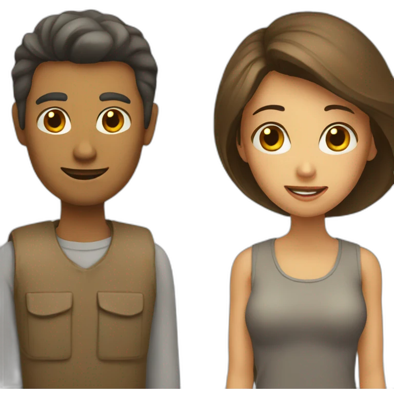 man and woman emoji