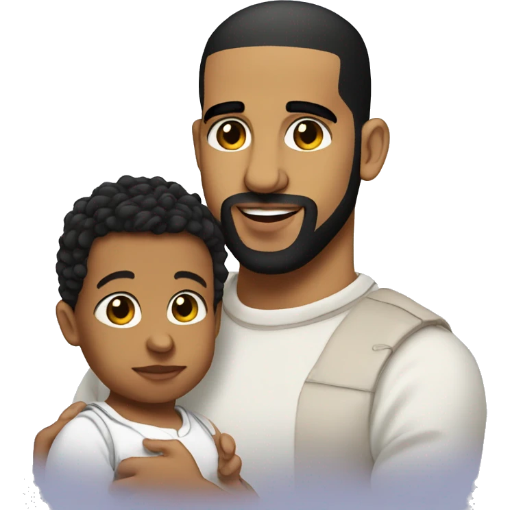 Drake with a baby emoji